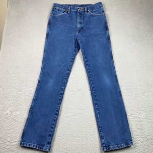 Wrangler Cowboy Cut Jeans Men's Size 32x32 (Tag Reads 33x34) Slim Fit High Rise